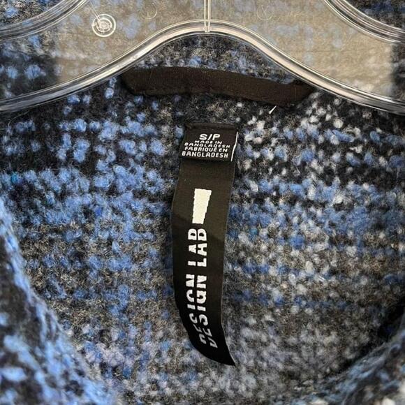 🚓 Britney Longline Shacket Blue Plaid Small - Picture 7 of 13